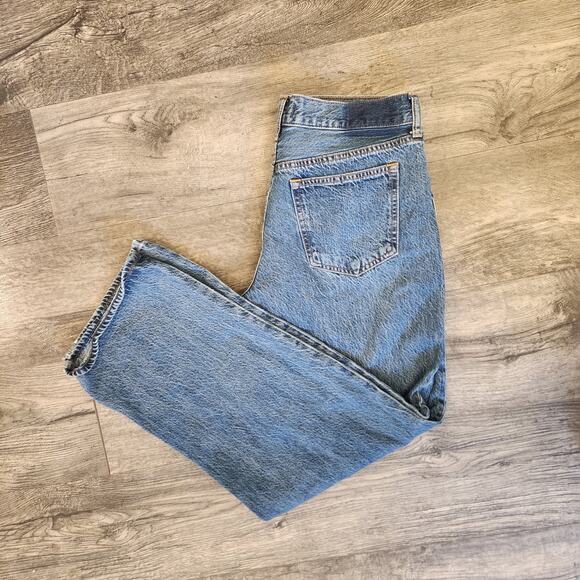 Abercrombie & Fitch Mid Rise Straight Leg Denim Size 28 - Picture 5 of 6